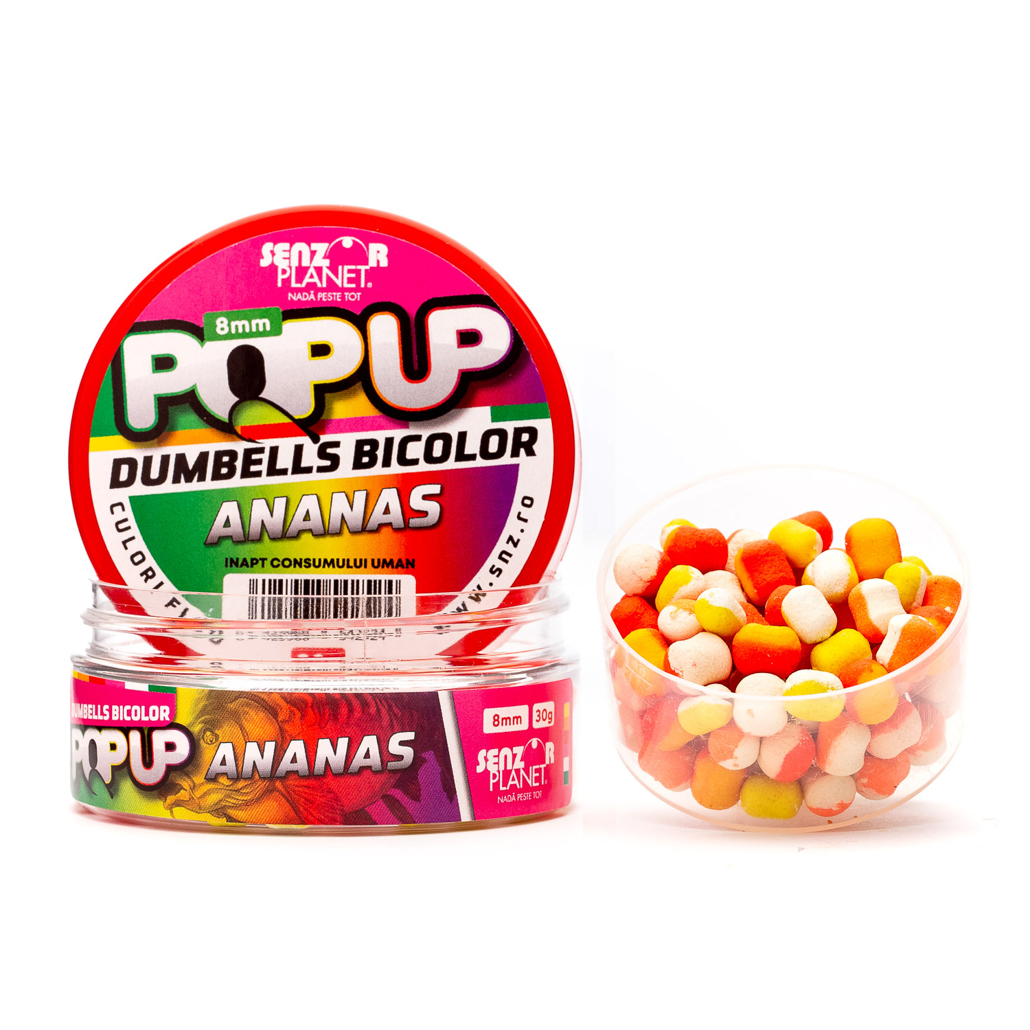 Бойлы Pop-up Senzor DUMBELLS BICOLOR (MIX BICOLOR) 8mm 30g